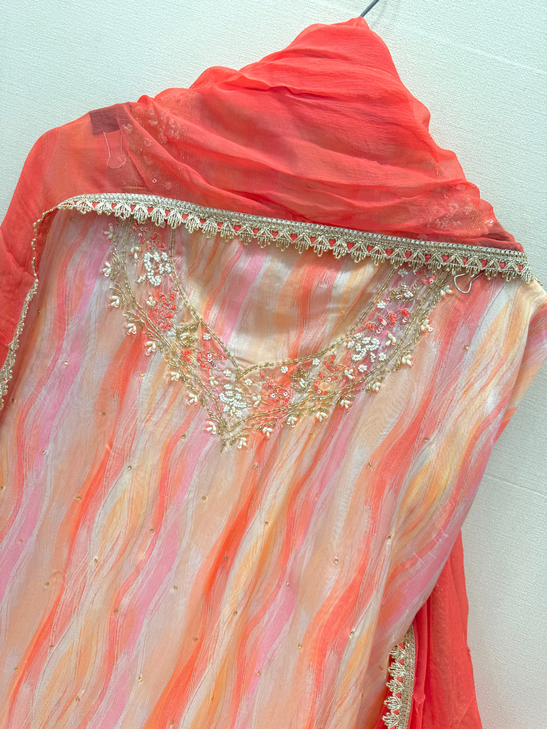 Organza unstitched suits