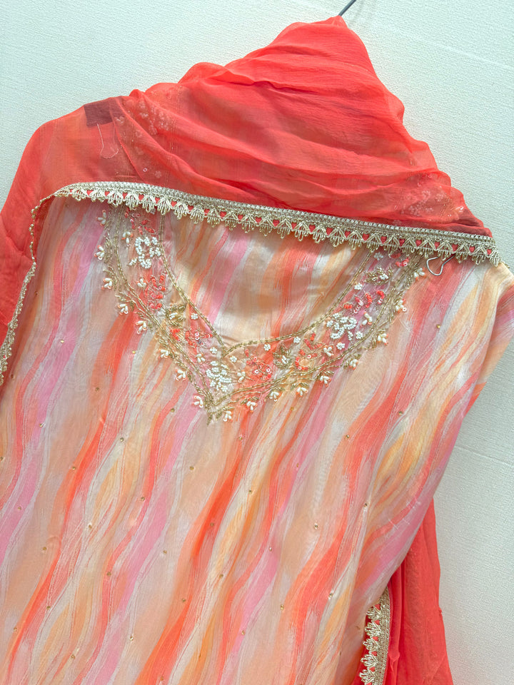Organza unstitched suits