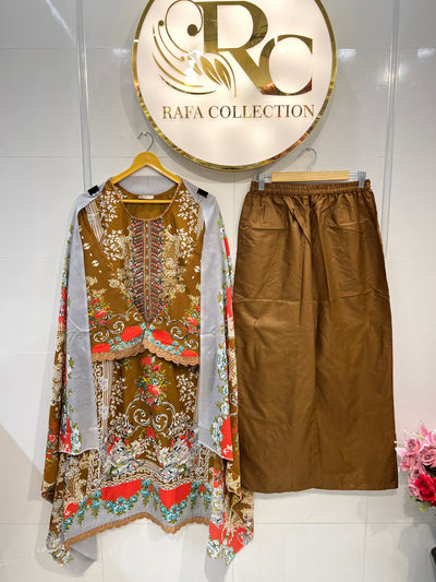 Semi cotton casual suits 2359