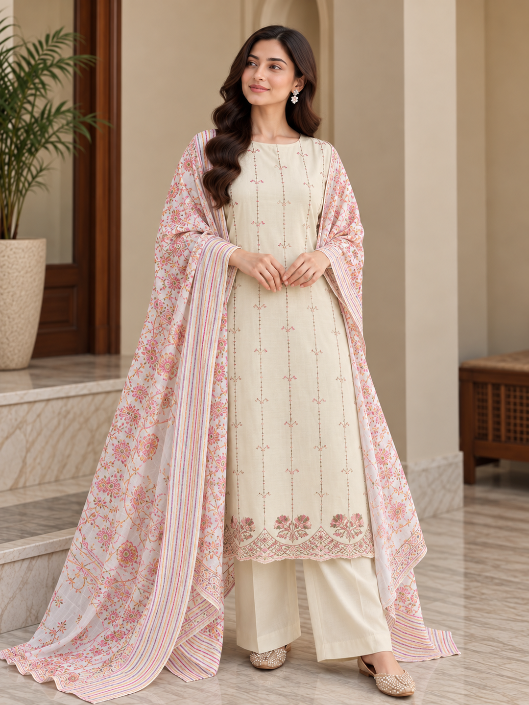 Cotton Unstitched Suits