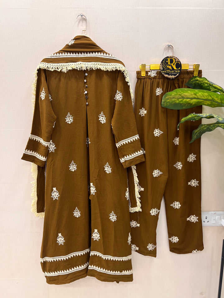 Imported crinkle suits