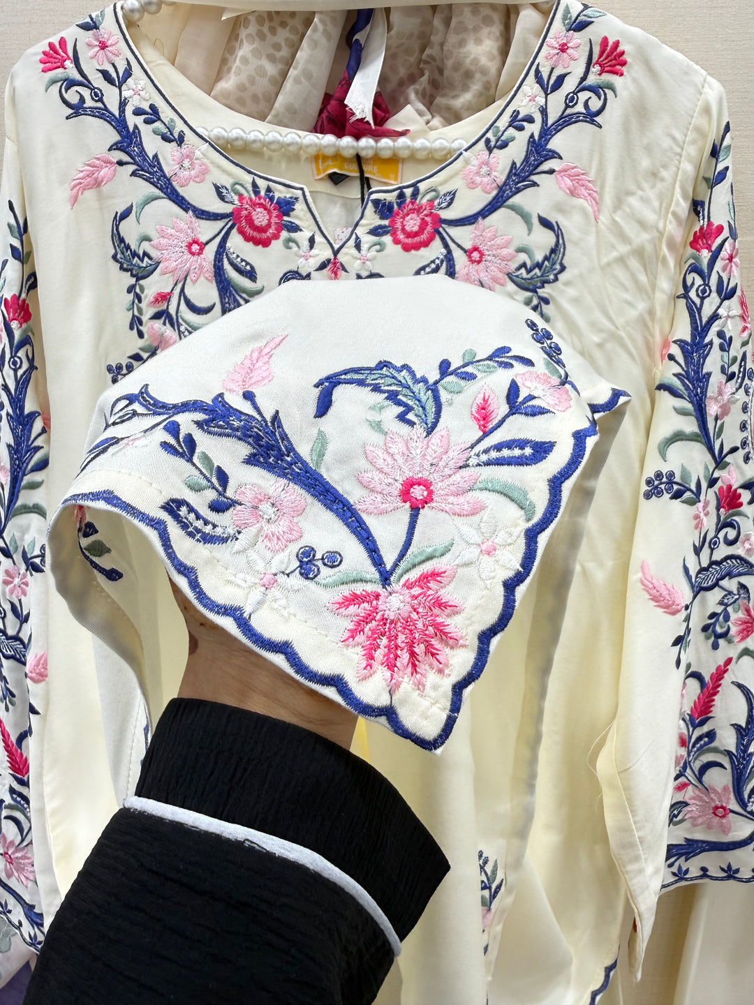 Embroidered Farshi salwar suits