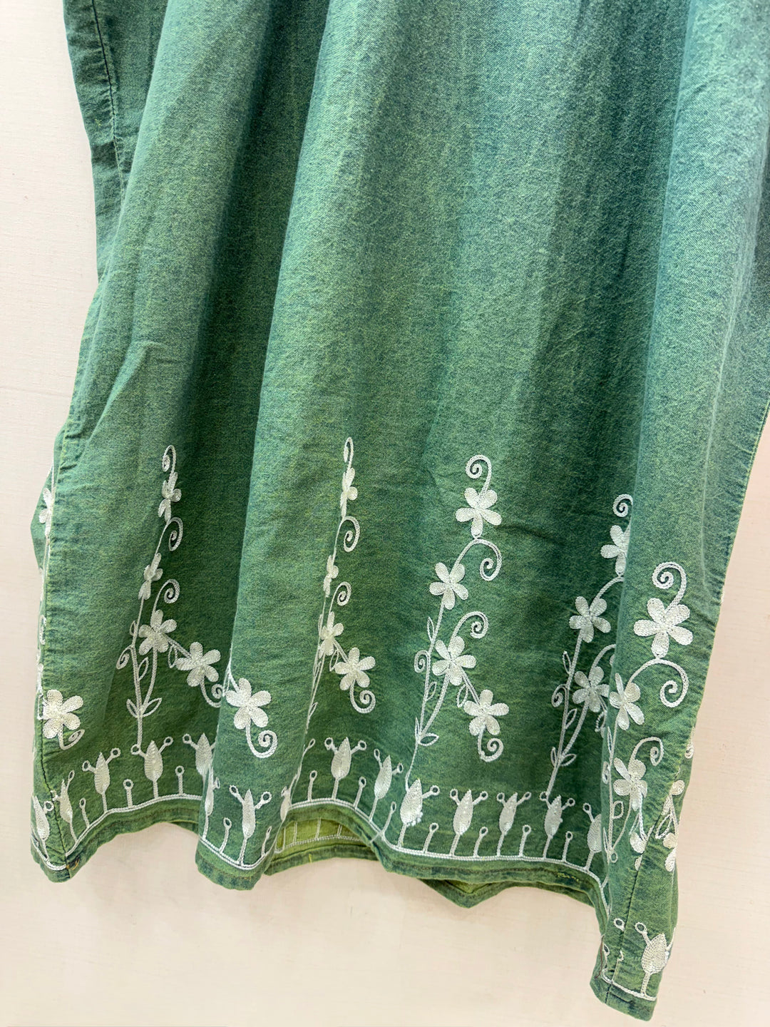 Denim long kaftan