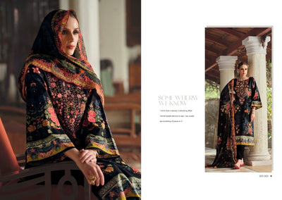 Cotton embroided dupatta collection 1707