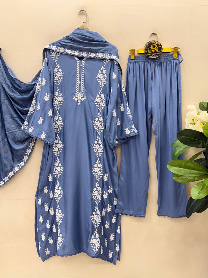 Lucknawi Long kaftan Suits