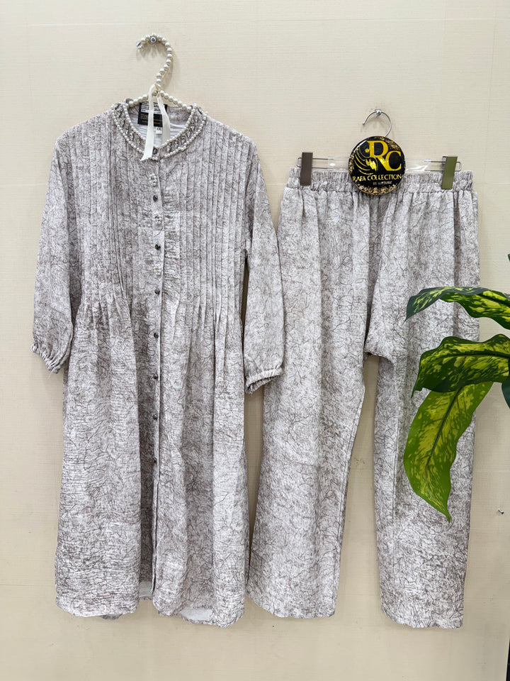 Imported crinkle Co-ord sets 3016