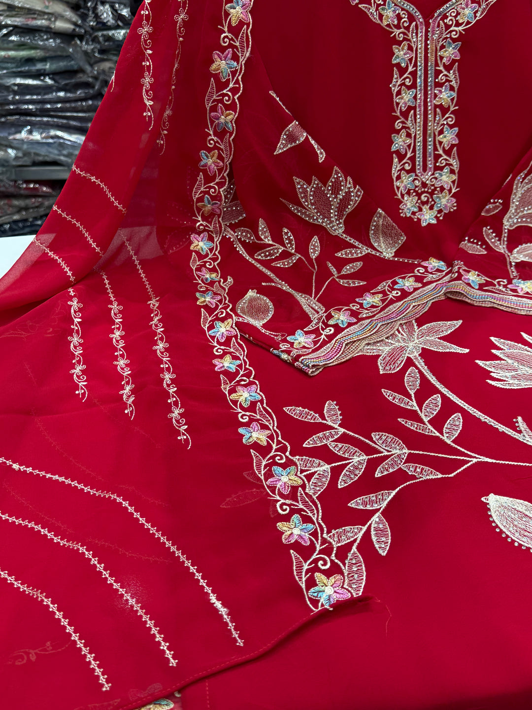 Embroidered readymade suits