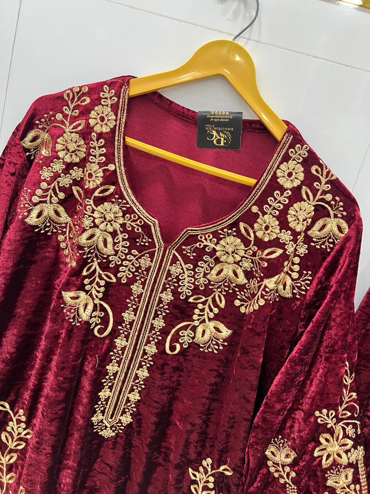 Velvet  co - ord sets  2834