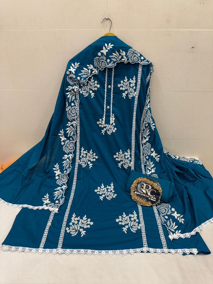 Cotton unstitched suits 3085