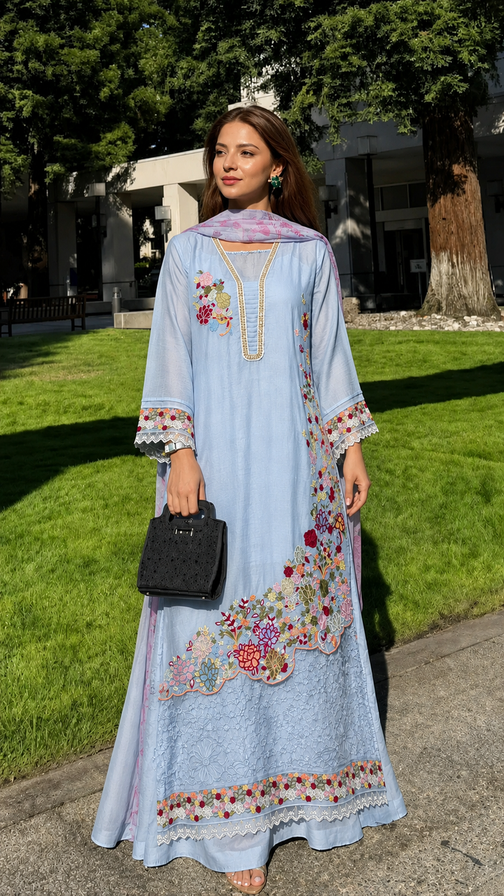 Pakistani formal embroidered suits