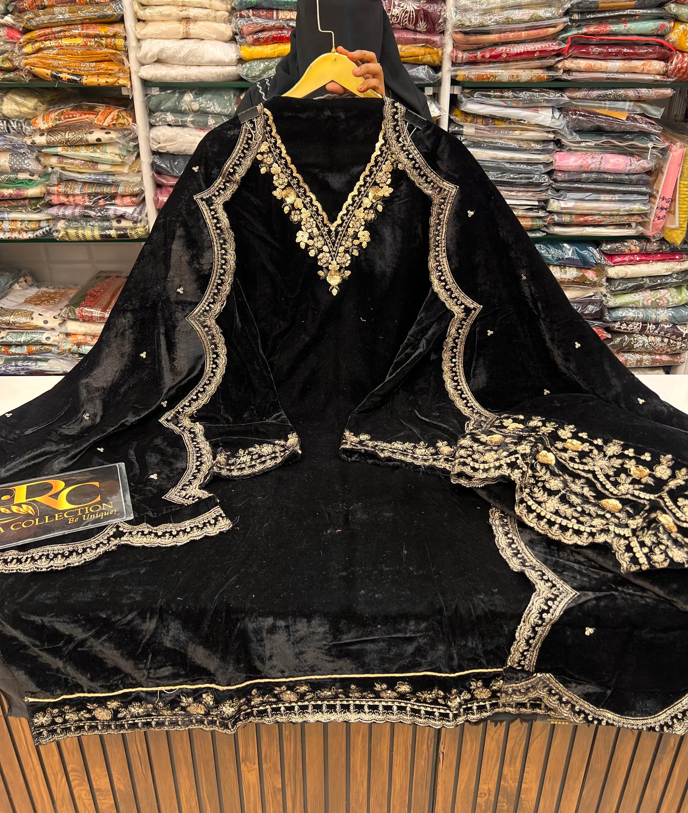 Velvet unstitch suits 2801