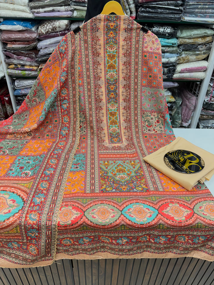 MULTI COLOUR UNSTICH SUIT