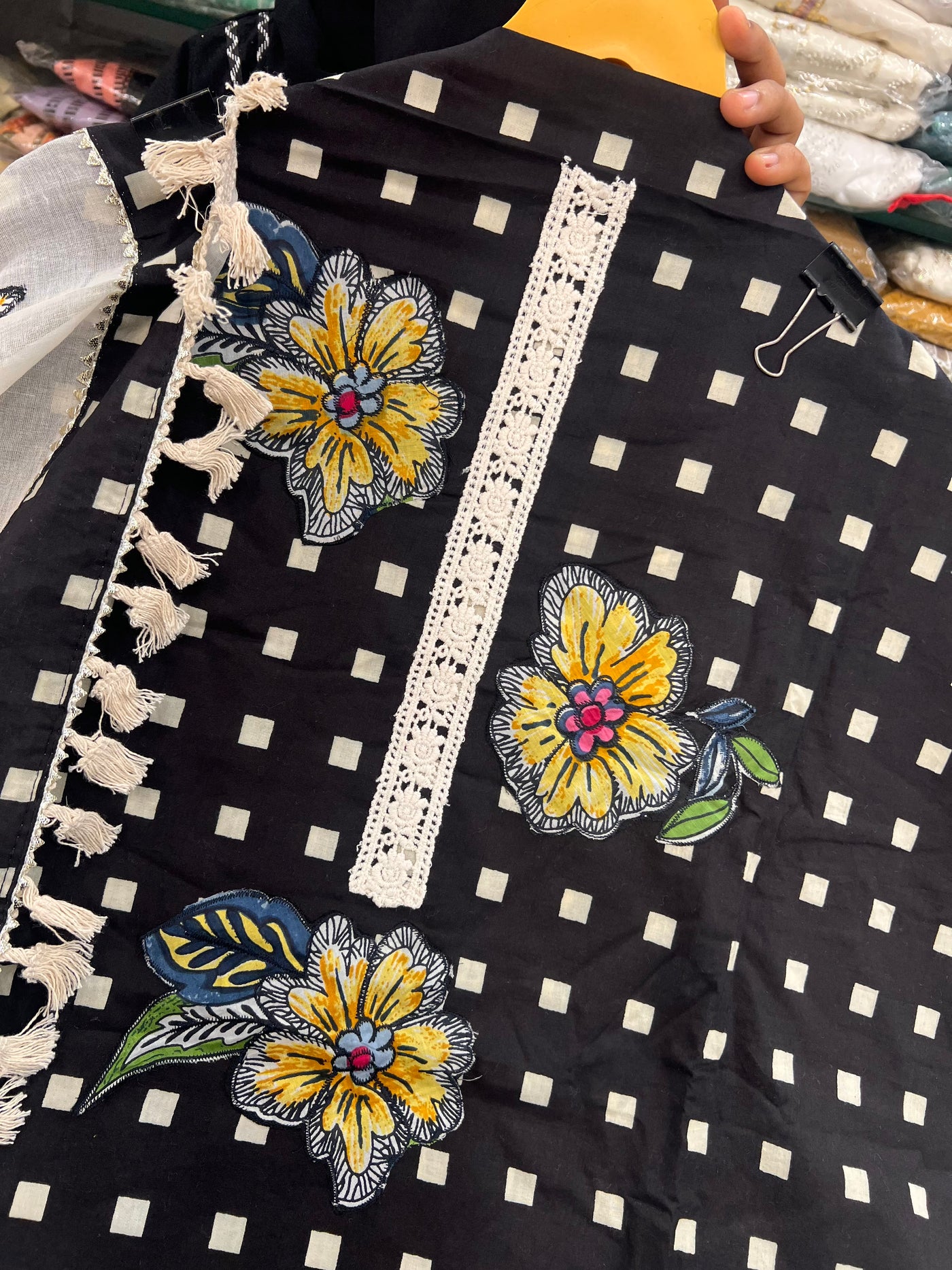 Cotton unstitched suit 30818