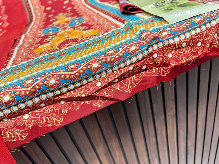 Semi Cotton Unstitched Suit 1895