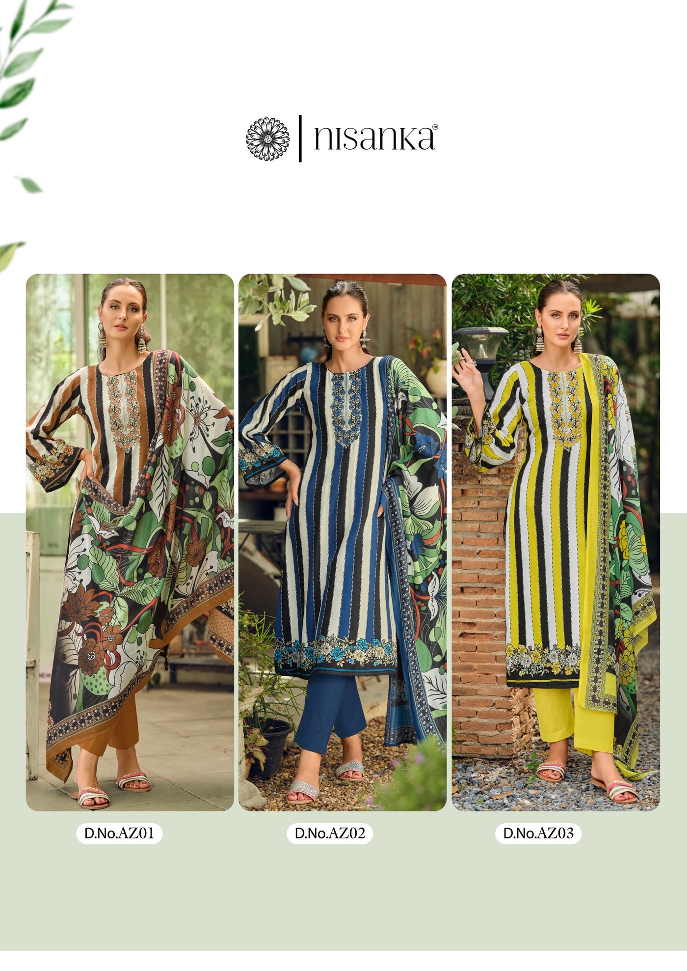Azaa edition lawn suits 2662