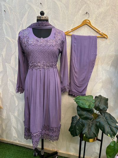 Crinkle peplum set 1139
