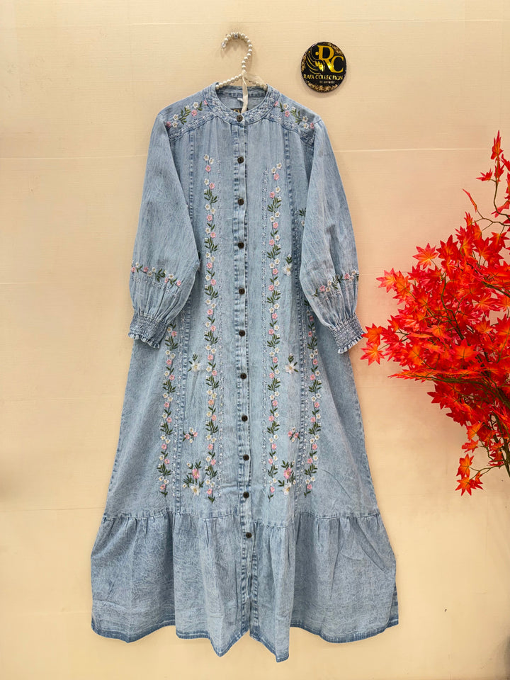 Denim Long Gown’s