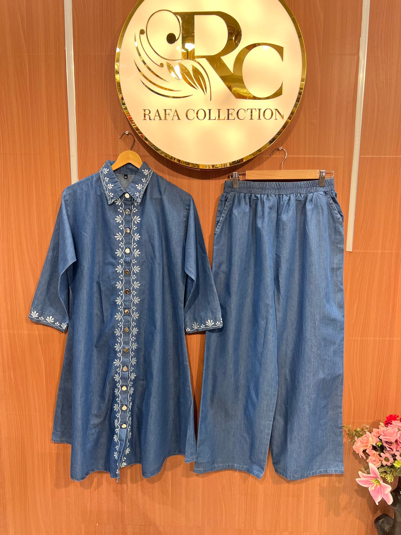 Denim Embroided Co-Ord Sets 2547