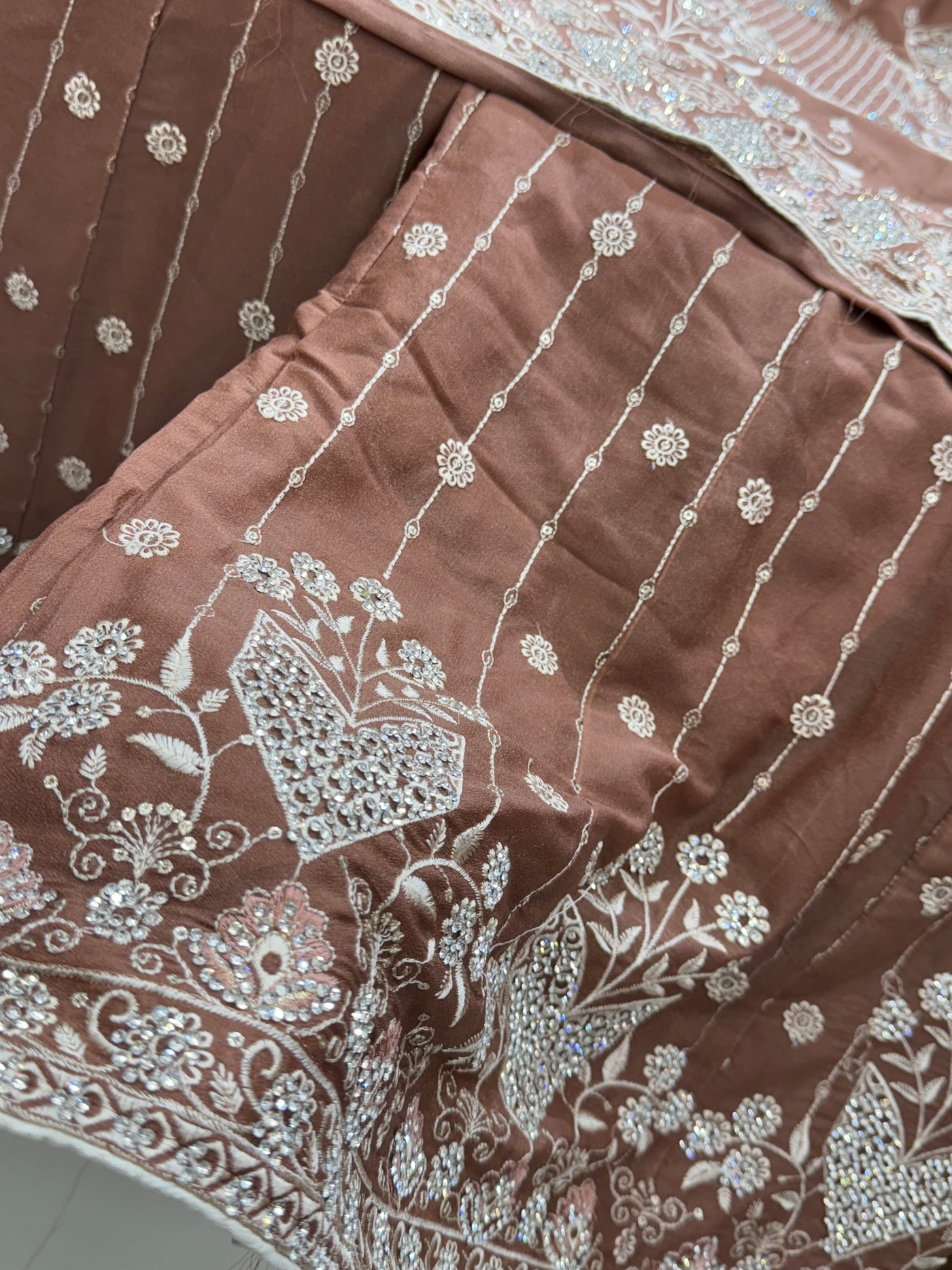 Party wear plazzo suits 17396