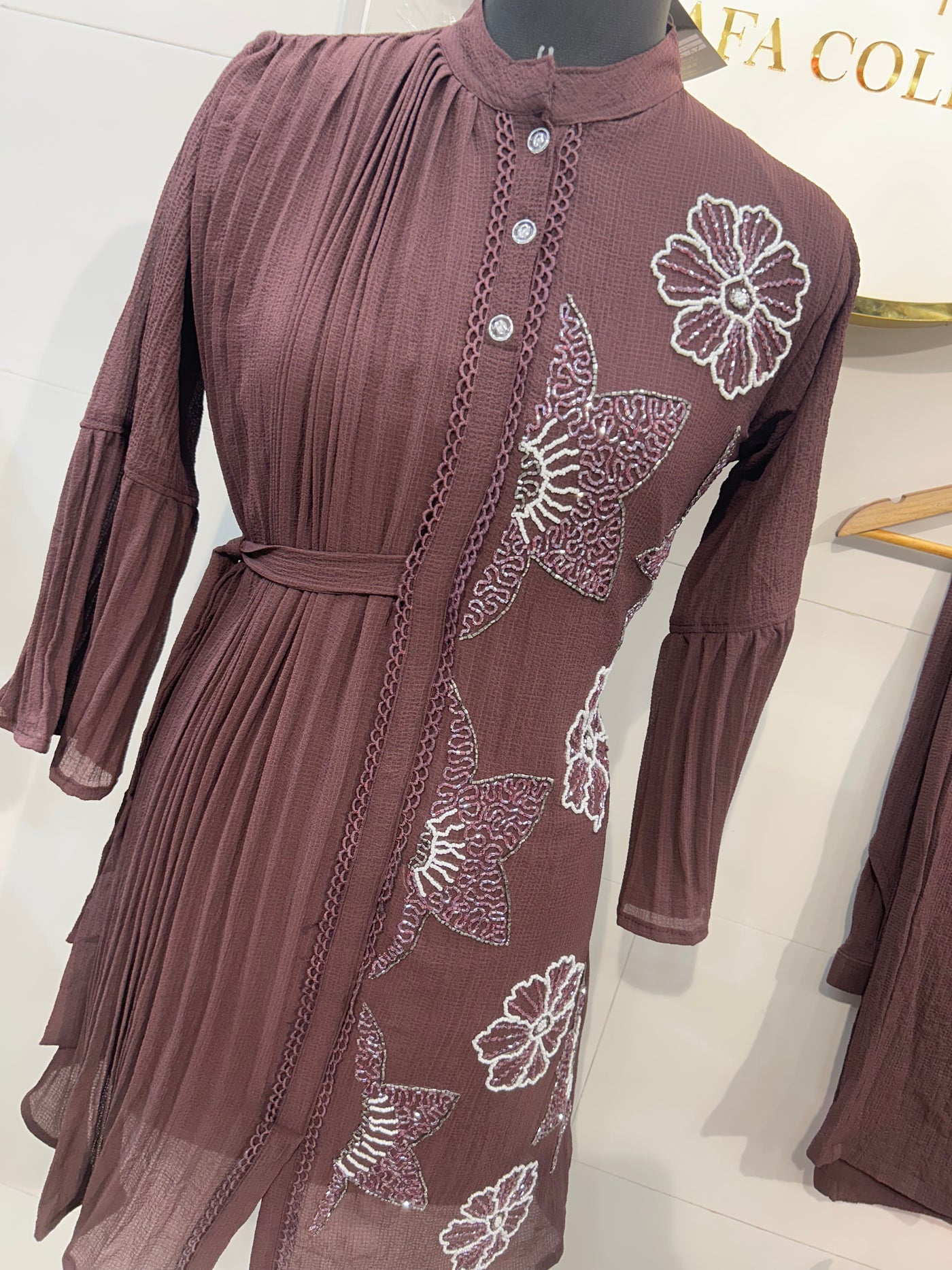 Crinkle Handwork Co-Ord Set 1582