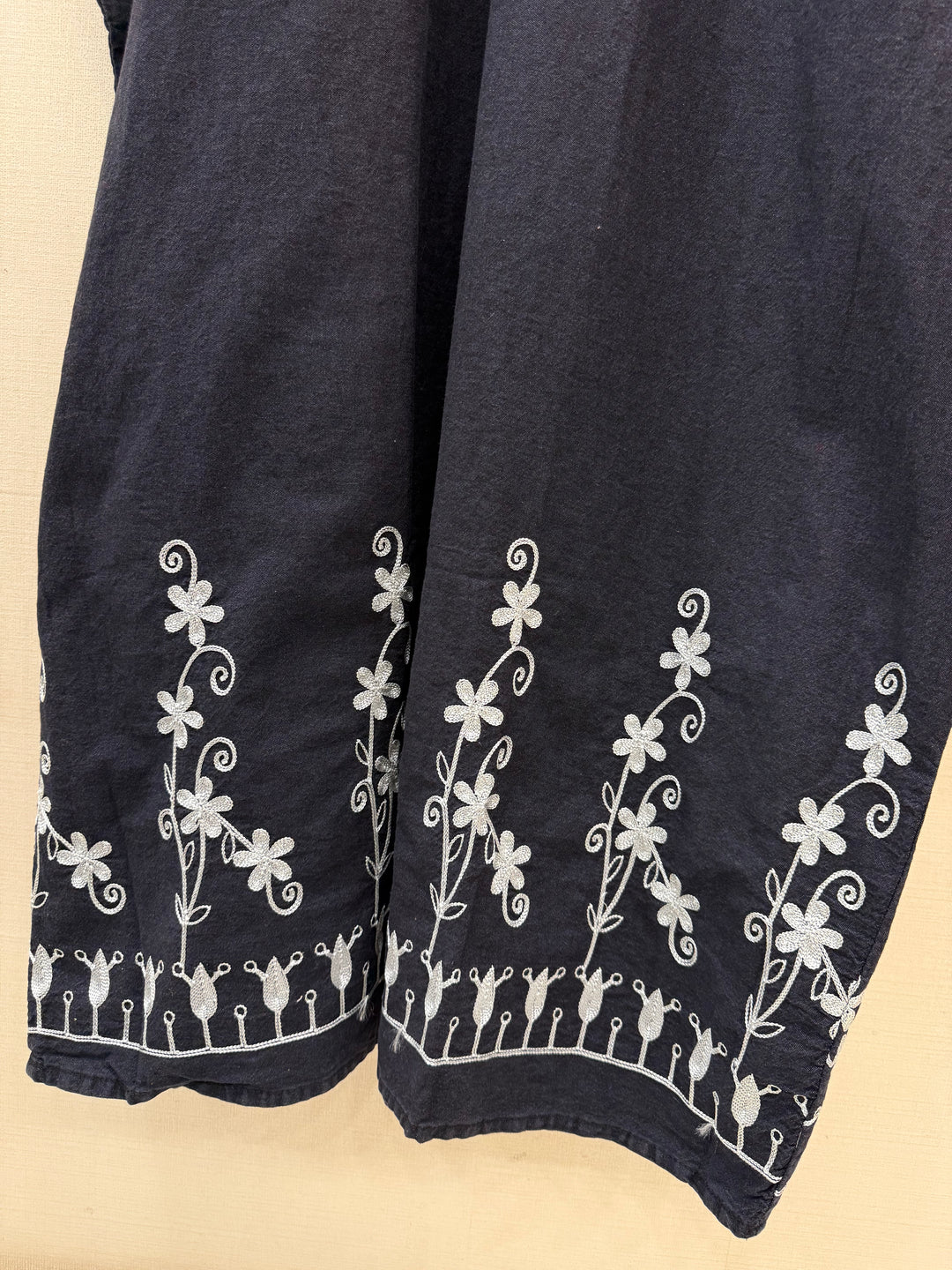 Denim long kaftan