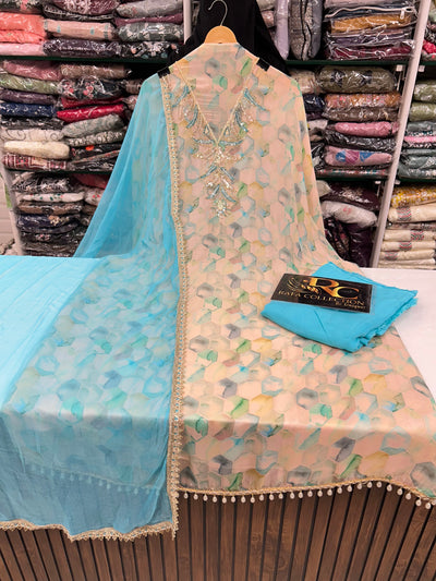 Organza Handwork Suits 2251
