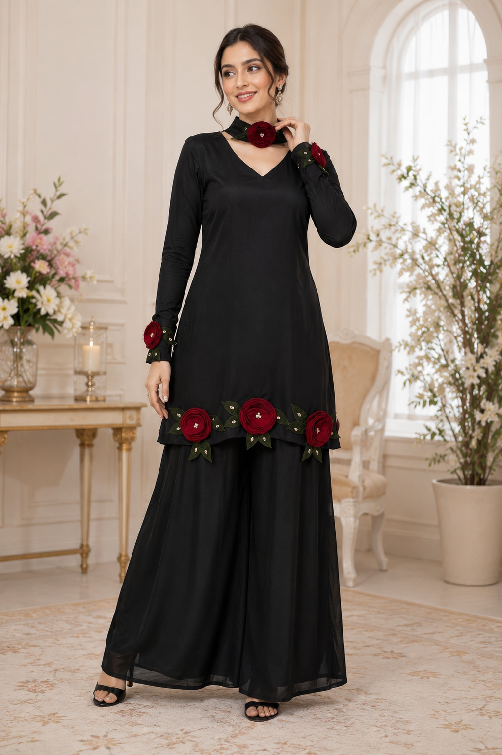 3D flower suits