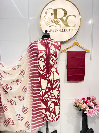 Cotton unstitch suits 2313