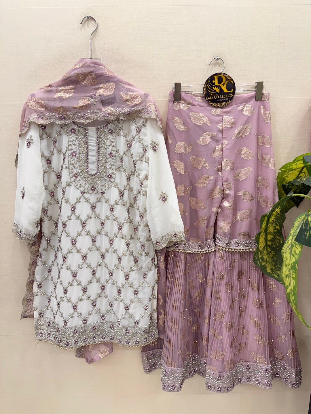 Pakistani tri color Garara suit