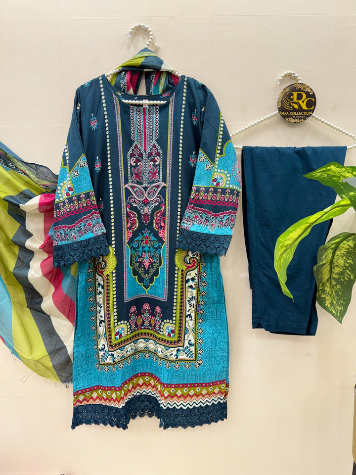 Cotton ready to wear suits 5018