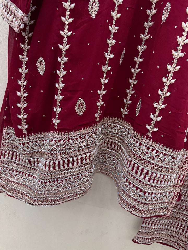 Handwork plazzo suit 5902