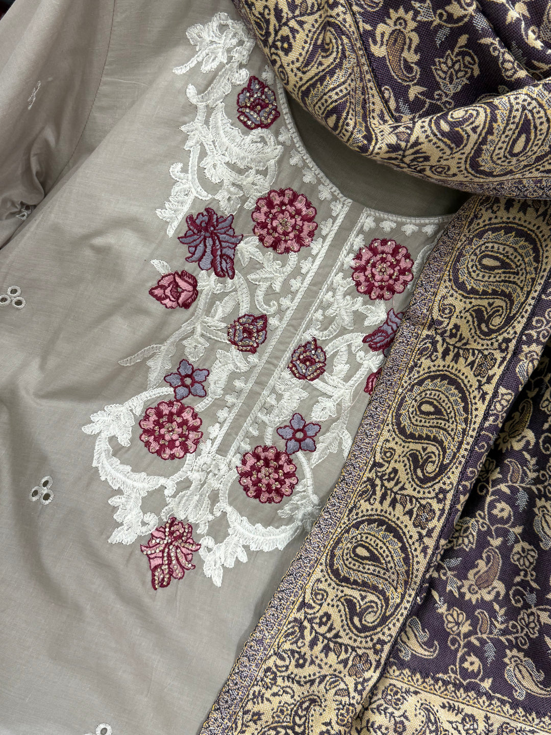 pashmina shawl embroidered sets