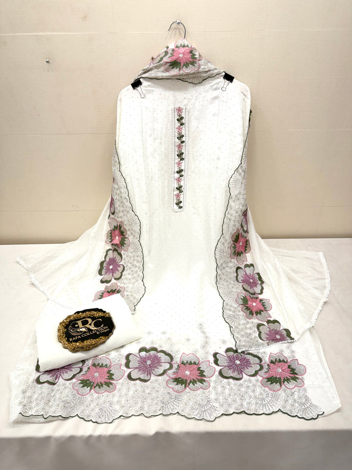 Organza unstitched Suit