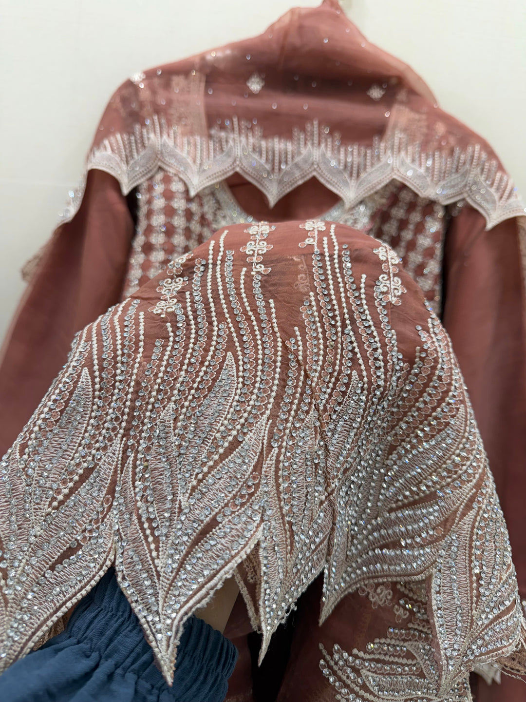 Party wear embroidered suits