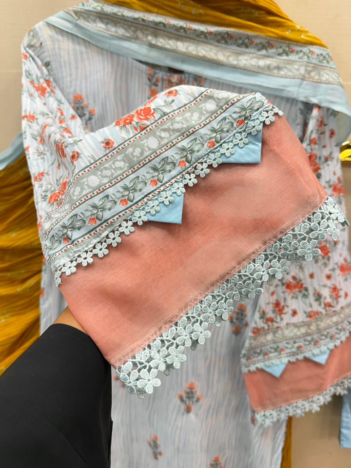 Cotton Embroidered Suits