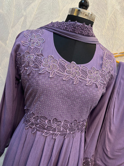 Crinkle peplum set 1139