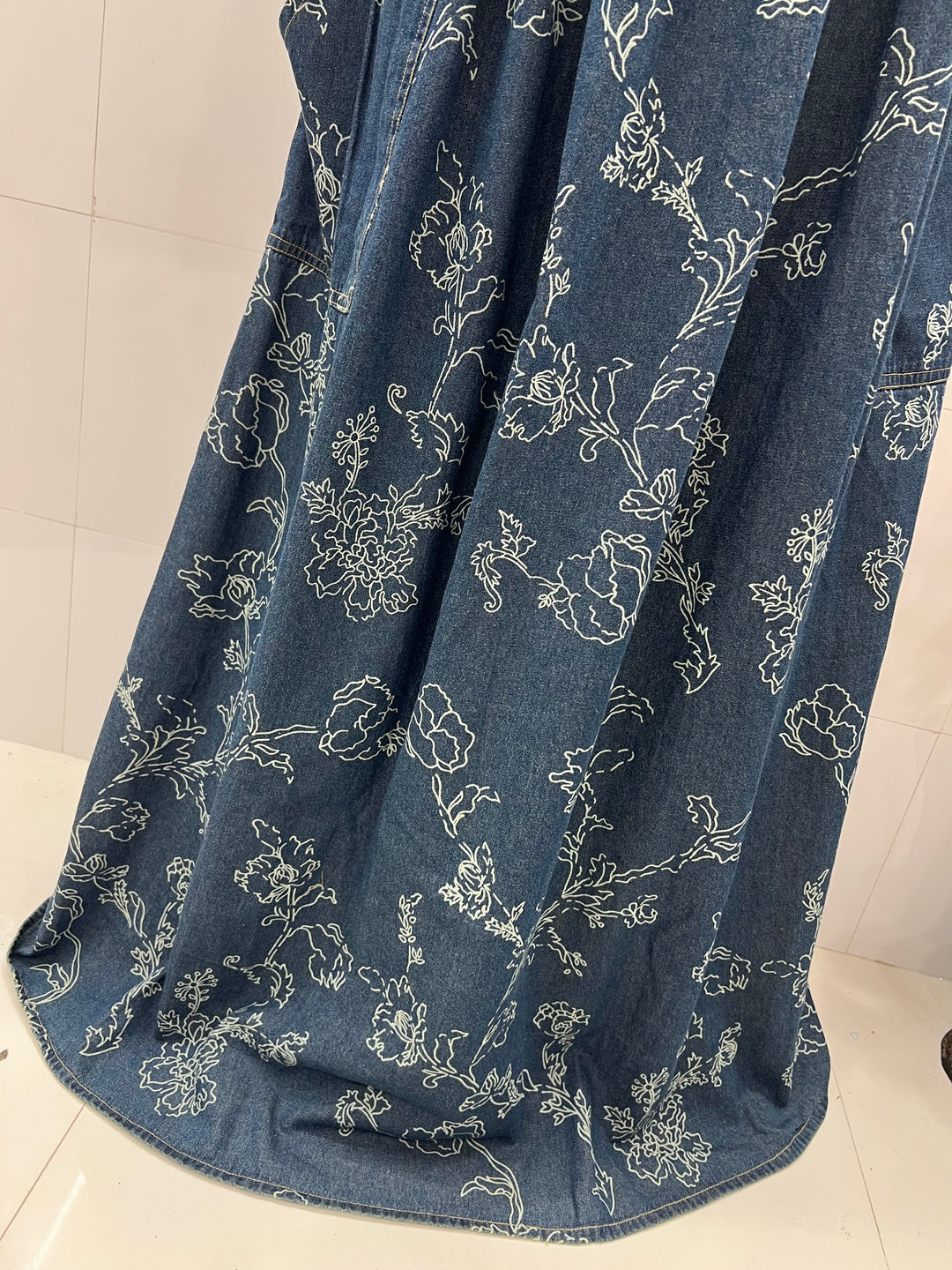 Denim long gown 2587