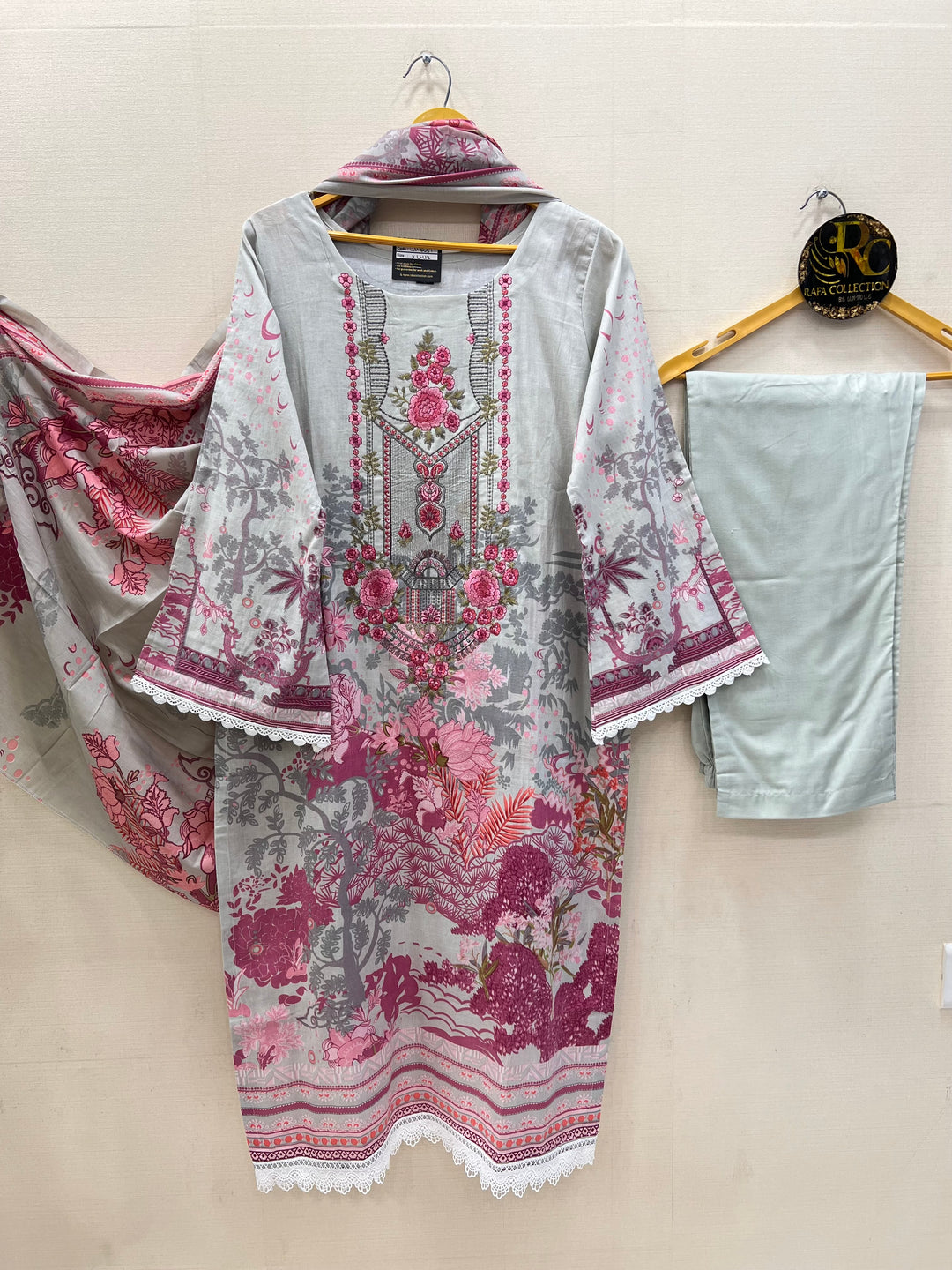 Cotton Embroidered Suits