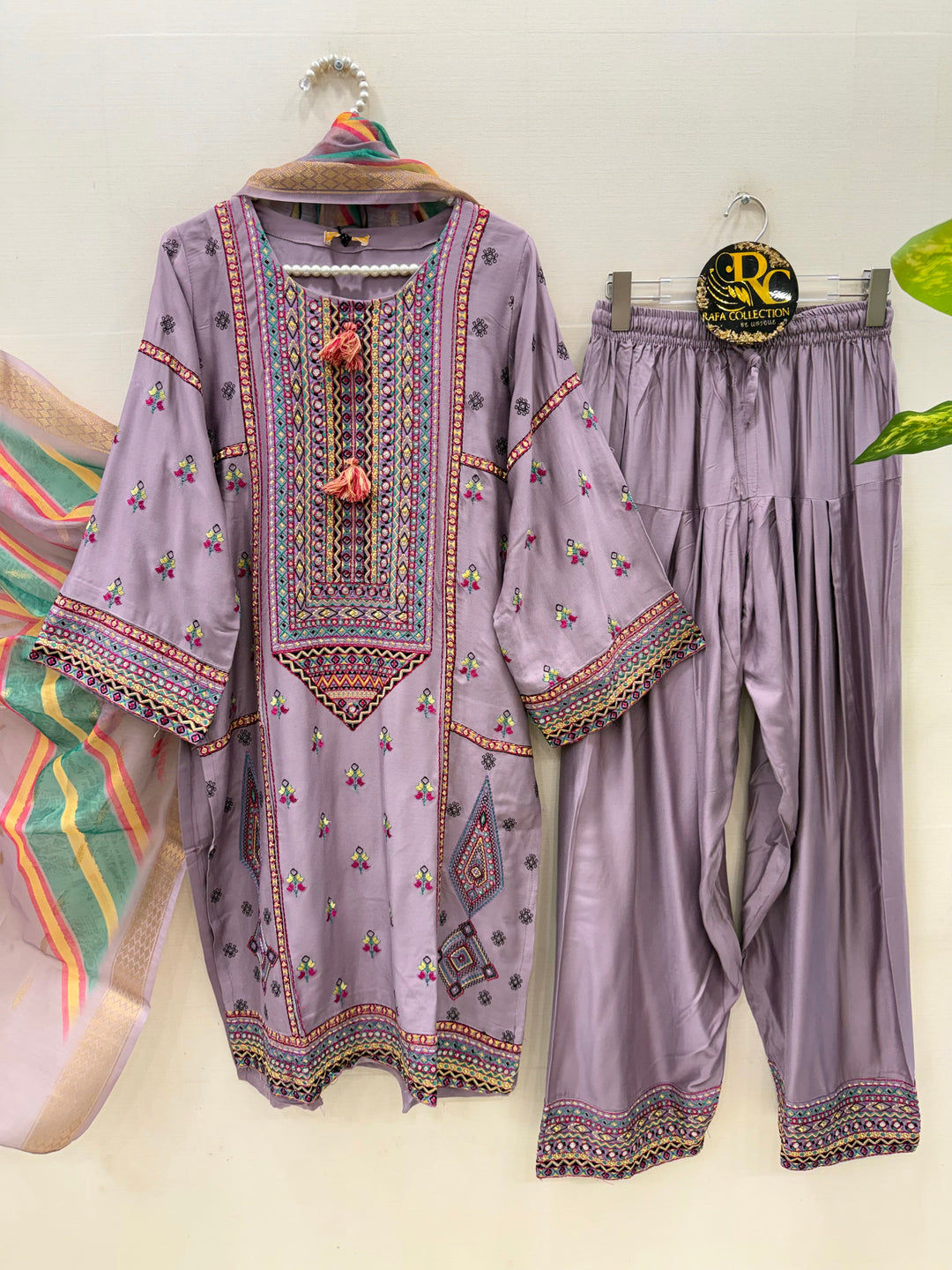 Afgani Embroidered Farshi suits