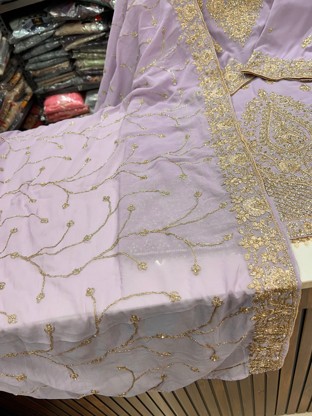 Pakistani tri color Garara suit 2749