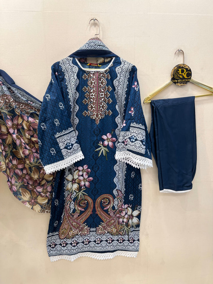 Semi Cotton printed Suits