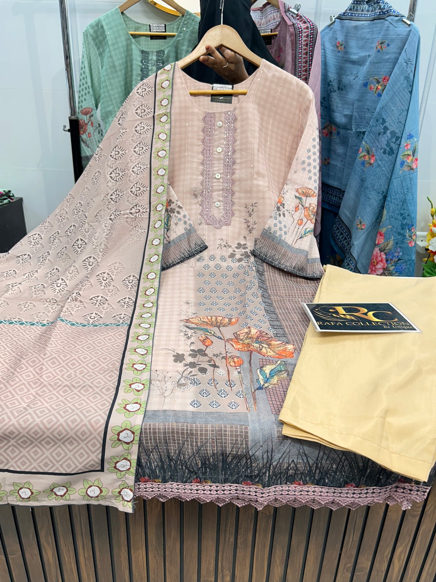 Pakistani print suit 460