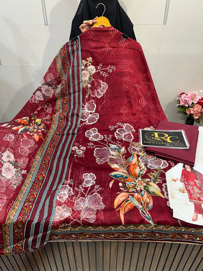 Cotton Zari Work Suit 1800