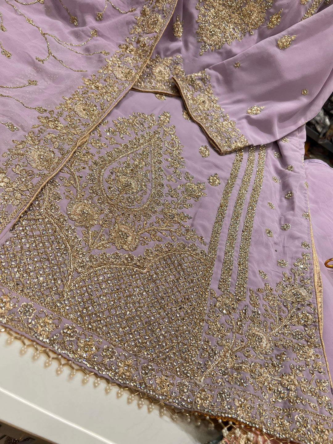 Pakistani tri color Garara suit 2749