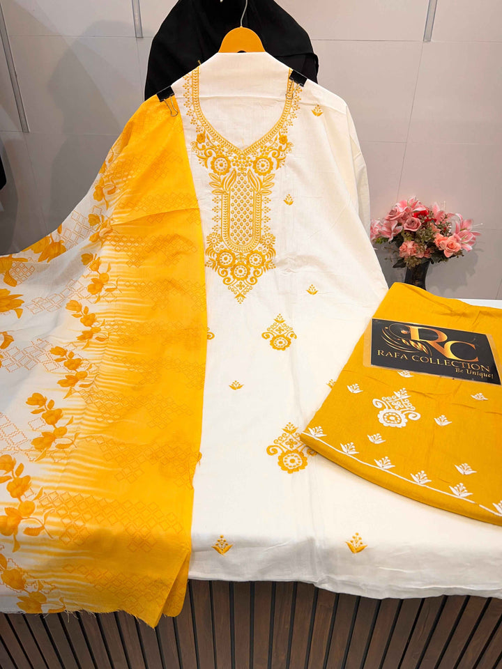 Cotton Unstich Suit 2188