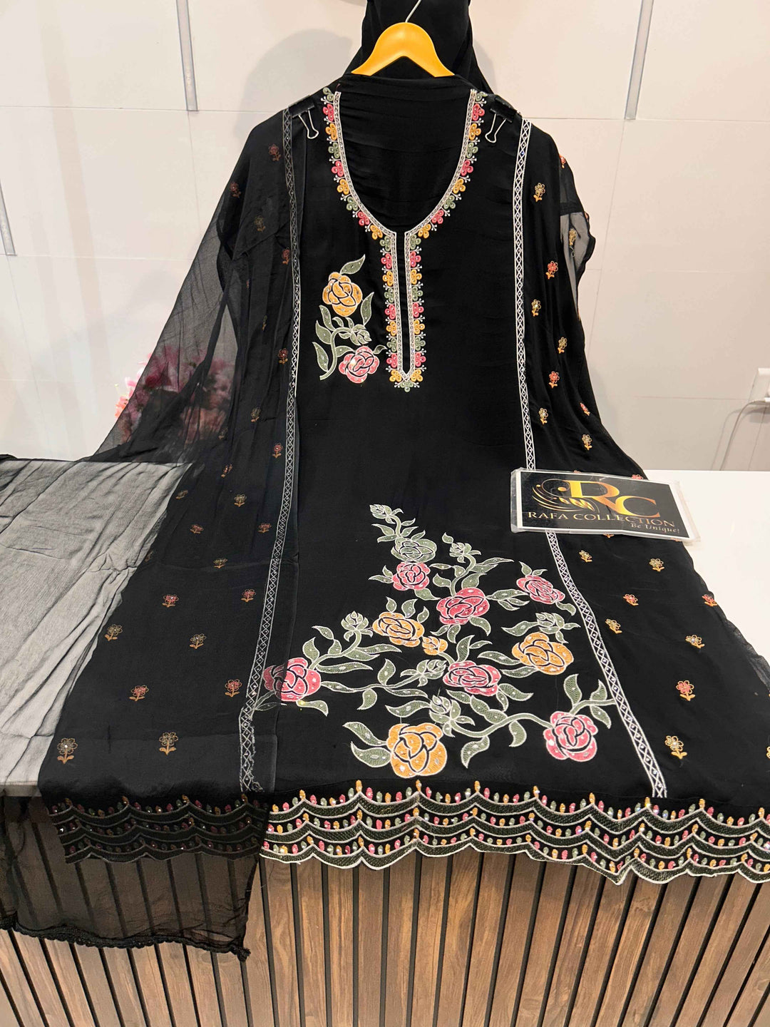 Organza Embroided  suit