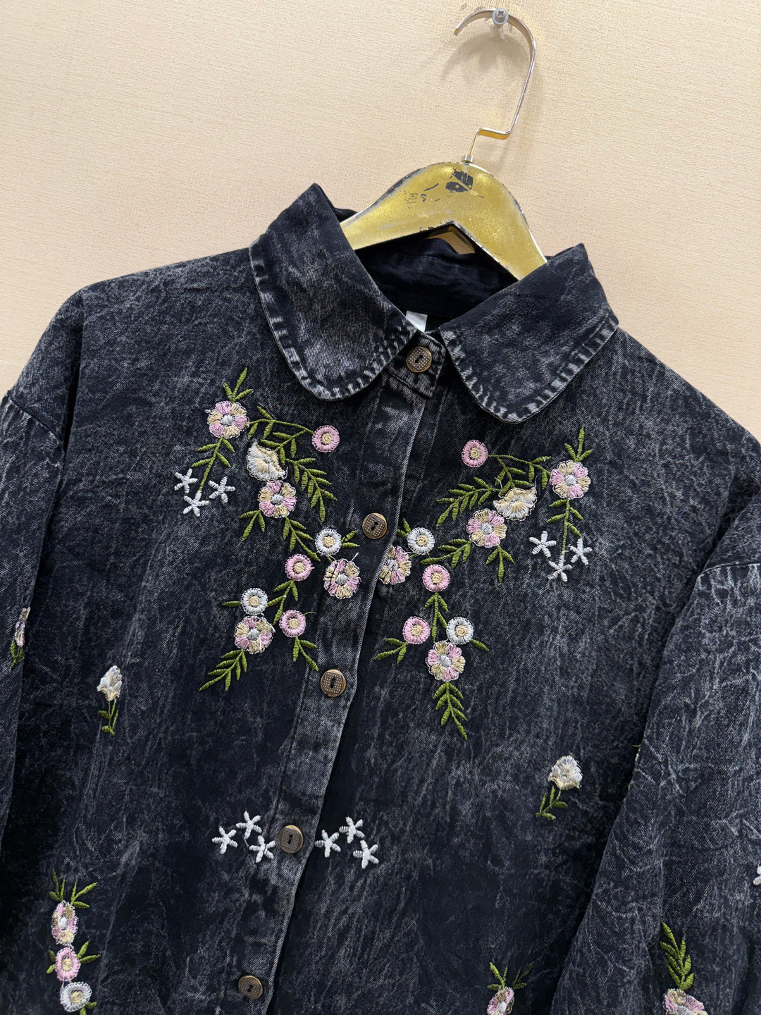 Denim embroidered co-ord sets