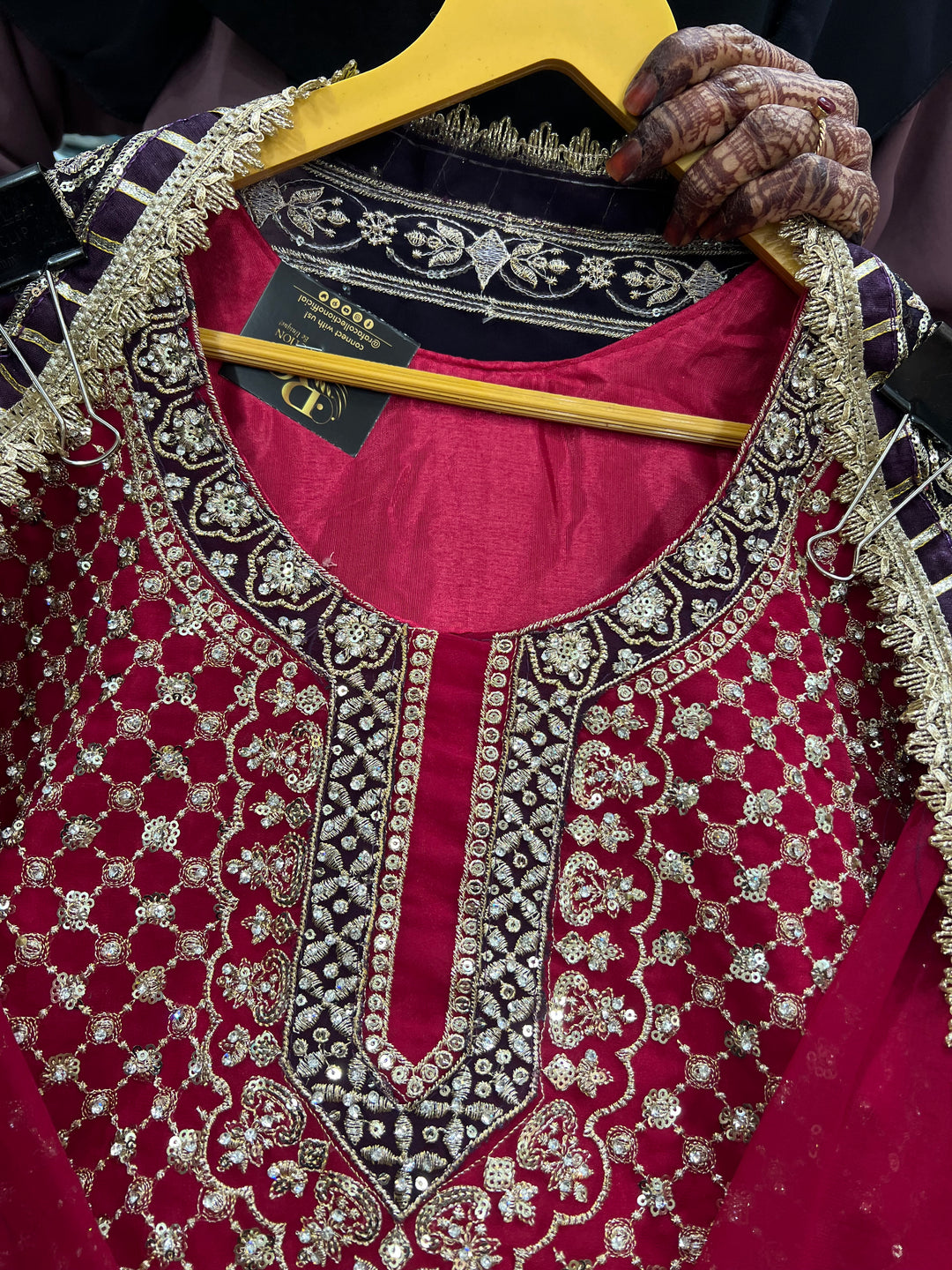 Dual color garara suit 2791