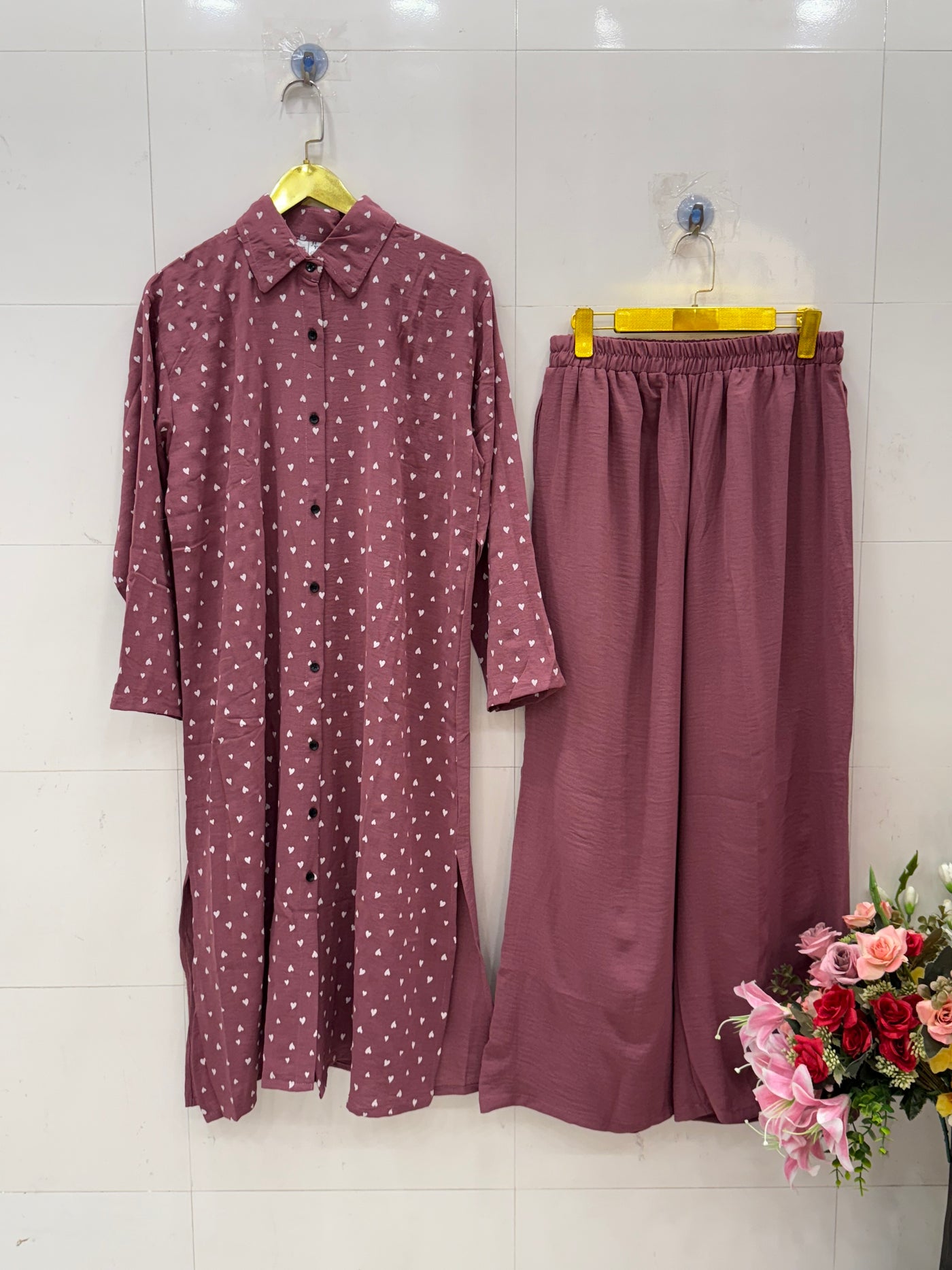 imported crinkle Co-ord sets 2667