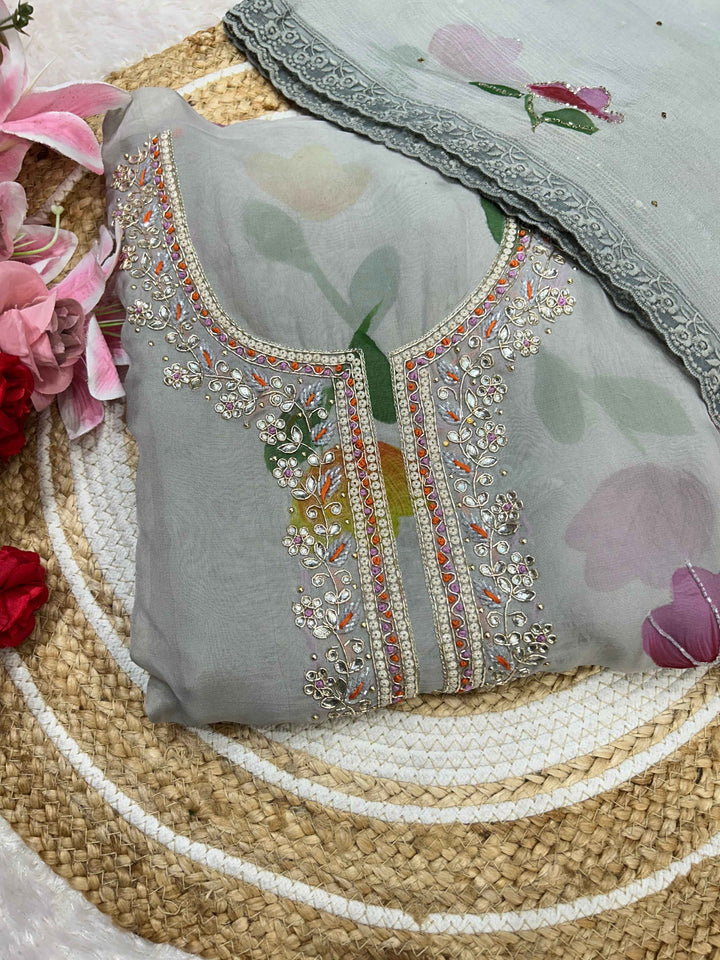 Organza unstitch suits 2249